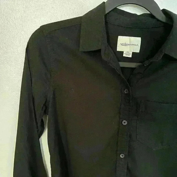 American Eagle black button down shirt - Picture 2 of 4